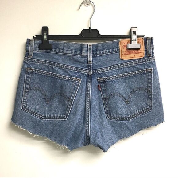 LEVI’S Vintage High Rise Denim Shorts Blue 31 - Picture 1 of 5